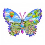 Puzzle Fleurs et Papillons Colorés Grafika-F-30051 1500 pièces Puzzles -  Forêts, Fleurs et Jardins