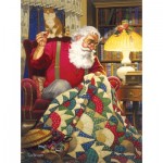 Puzzle   Tom Newsom - Quilting Santa