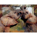 Puzzle   Val Warner : Le Baiser des Elephants