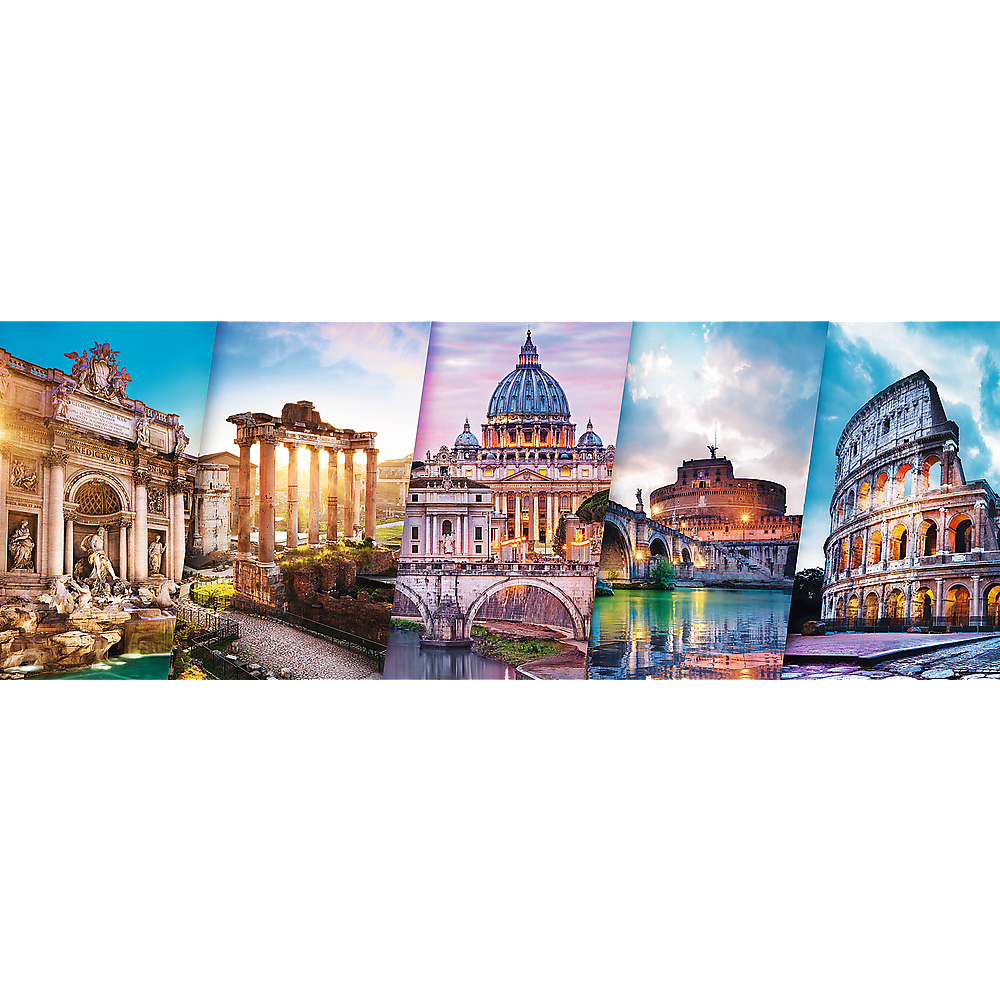 Puzzle Collage - Rome Trefl-29505 500 pièces Puzzles - Monuments - Puzzle .fr/Planet'Puzzles