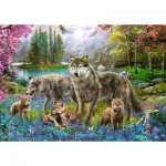 Puzzle  Trefl-10558 Famille de Loups