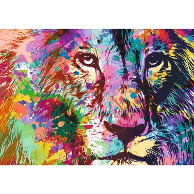 Puzzle Trefl-10707 Lion Coloré