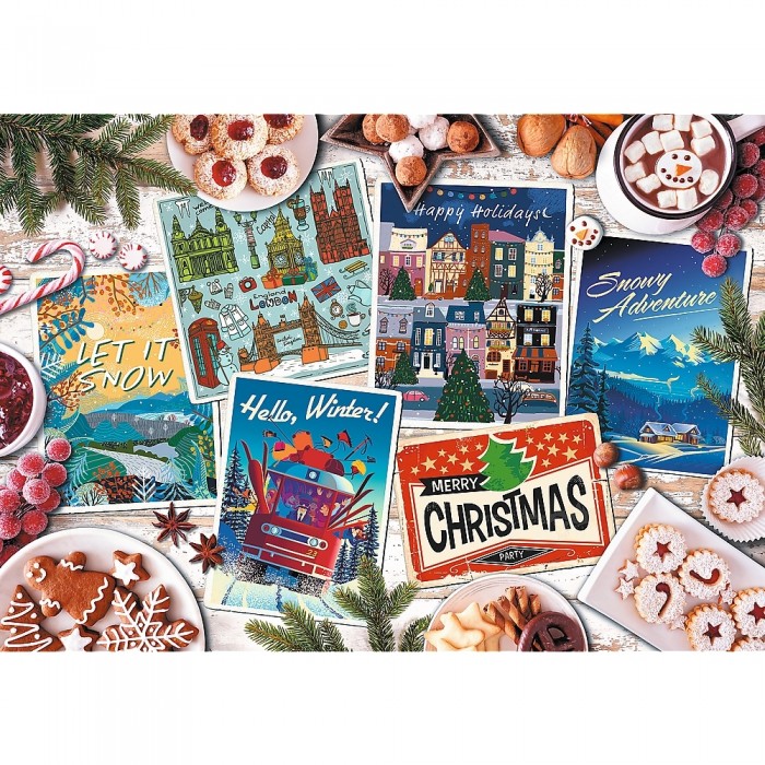 Puzzle  Trefl-10730 Souvenirs d'Hiver