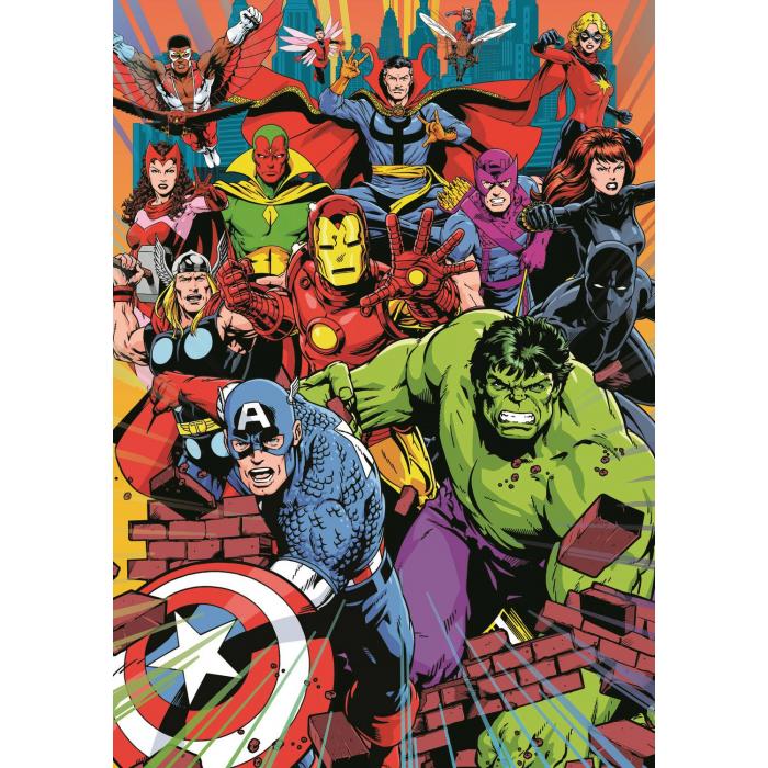 Puzzle  Trefl-10881 Héros Marvel