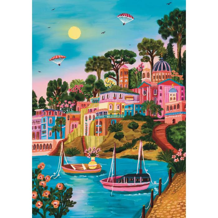 Puzzle  Trefl-10893 L'Art De La Couleur : Syros. Grèce
