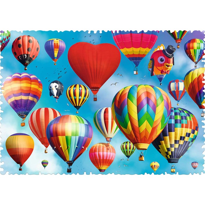 Puzzle  Trefl-11112 Crazy Shapes - Colorful Balloons