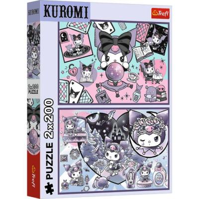 Trefl-13345 2 Puzzles - Les Méfaits de Kuromis - Hello Kitty