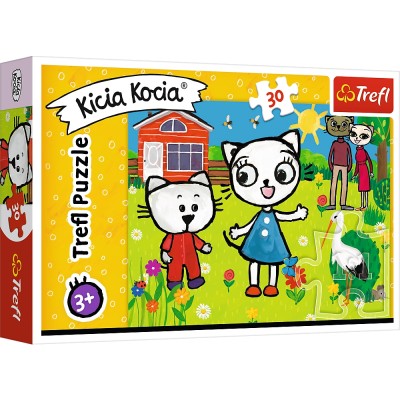 Puzzle Trefl-18264 The Adventures of Kitty Feline