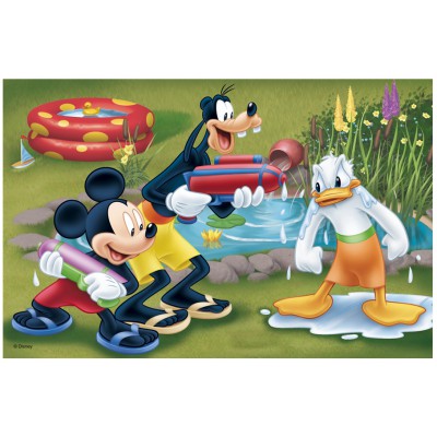 Puzzle Trefl-19275 Mickey, Dingo et Donald s'arrosent