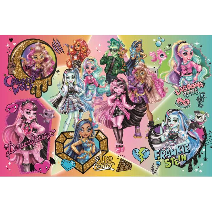 Puzzle  Trefl-23027 Pièces XXL - Des Zombies au Sommet ! - Mattel. Monster High