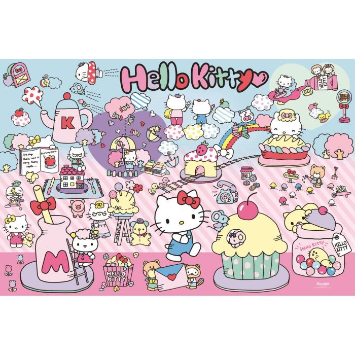 Puzzle  Trefl-23031 Pièces XXL - Explorez L'Univers De Hello Kitty - Hello Kitty