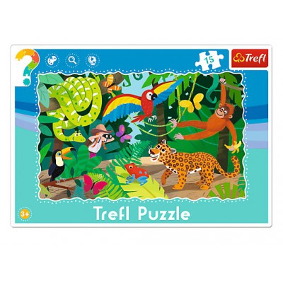 Trefl-31219 Puzzle Cadre - Forêt Tropicale