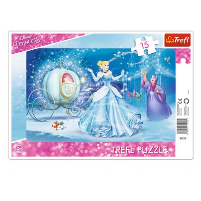 Trefl-31229 Puzzle Cadre - Disney Princesses