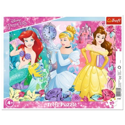 Trefl-31360 Puzzle Cadre - Disney Princess