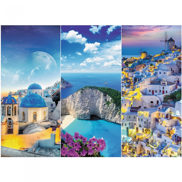 Puzzle  Trefl-33073 Vacances en Grèce