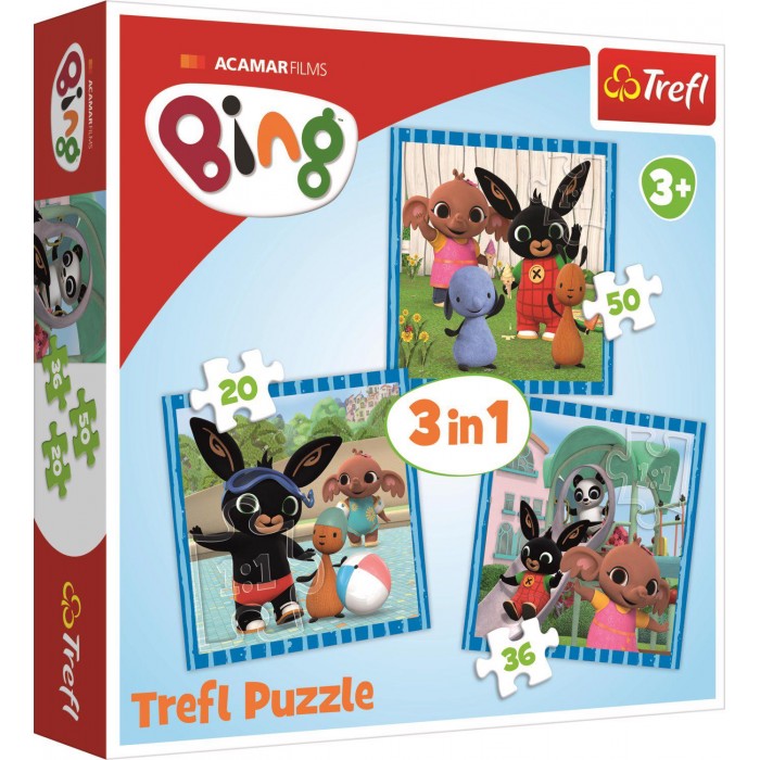 Trefl-34851 3 Puzzles - Bing