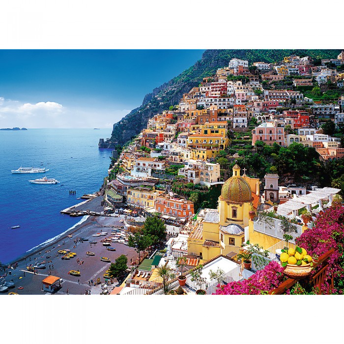 Puzzle Trefl-37145 Italie, Positano