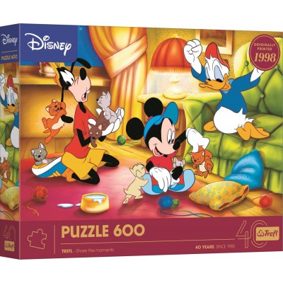 Puzzle Trefl-37601 40e Anniversaire Trefl - Mickey Mouse Et Ses Amis