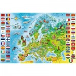 Puzzle   Carte d'Europe (en Polonais)