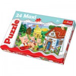 Puzzle   Maxi Pièces : La danse des 3 petits cochons