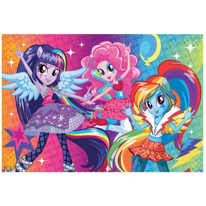 Puzzle   Pièces XXL avec Paillettes - My Little Pony