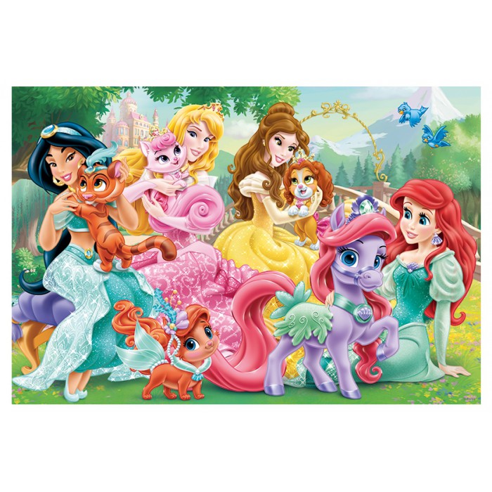   Puzzle + 20 Tatoos : Princesses Disney