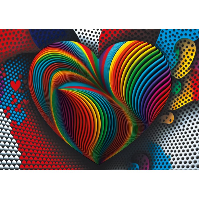 Puzzle Yazz-3824 Rainbow Heart