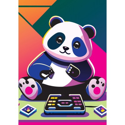 Puzzle Yazz-3855 Happy Panda